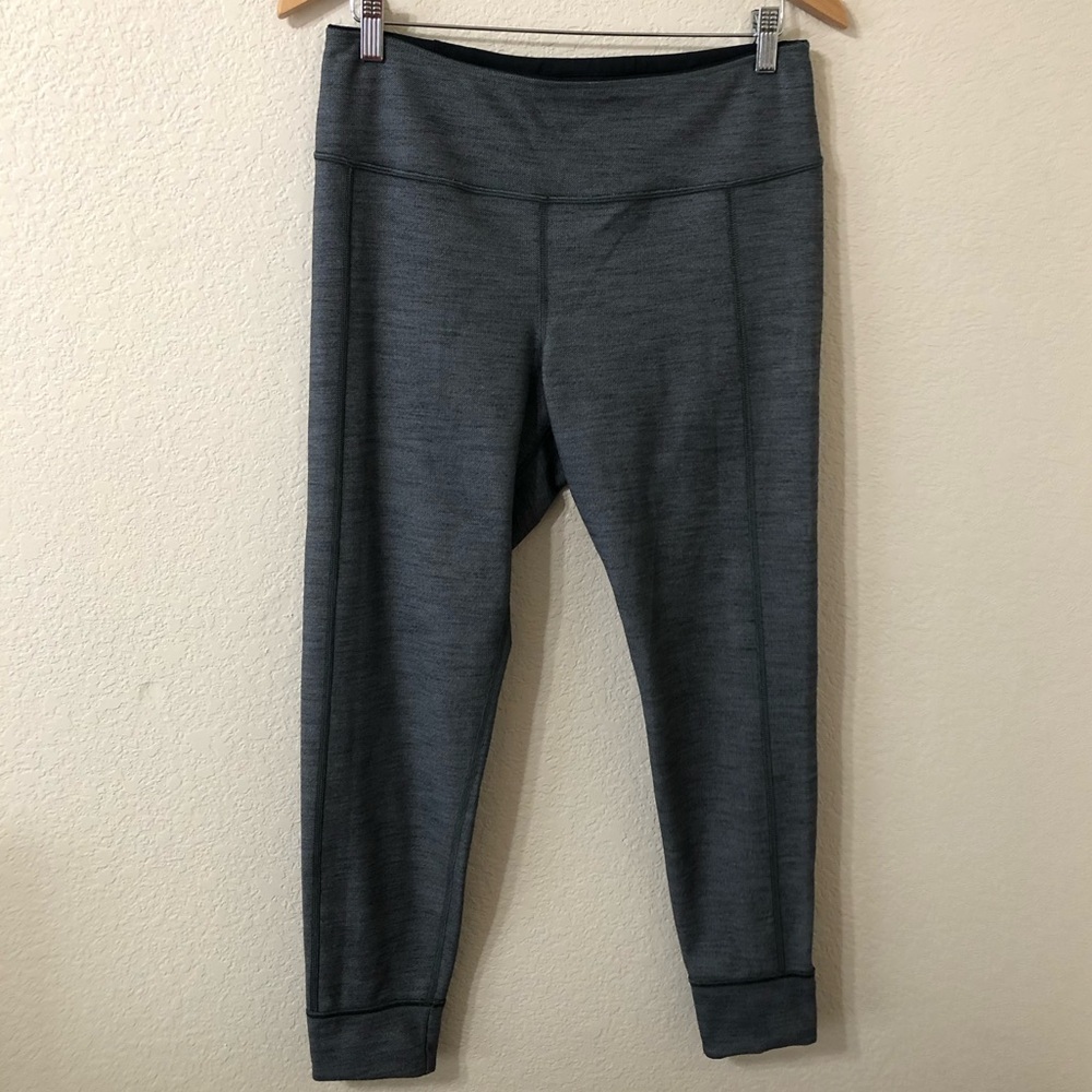KUHL Womens M Transcendr Leggings Reversible Heather Grey/Black - Size Large
